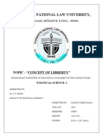 Chanakya National Law University,: Topic - "Concept of Librerty"