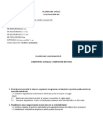 Planificare Anuală AN ȘCOLAR 2020-2021: "Școala Altfel": 1 Oră