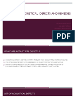 Acoustical Defects and Remedies PDF