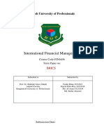 International Financial Management: Bangladesh University of Professionals