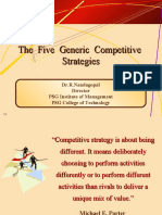 The Five Generic Competitive Strategies The Five Generic Competitive Strategies
