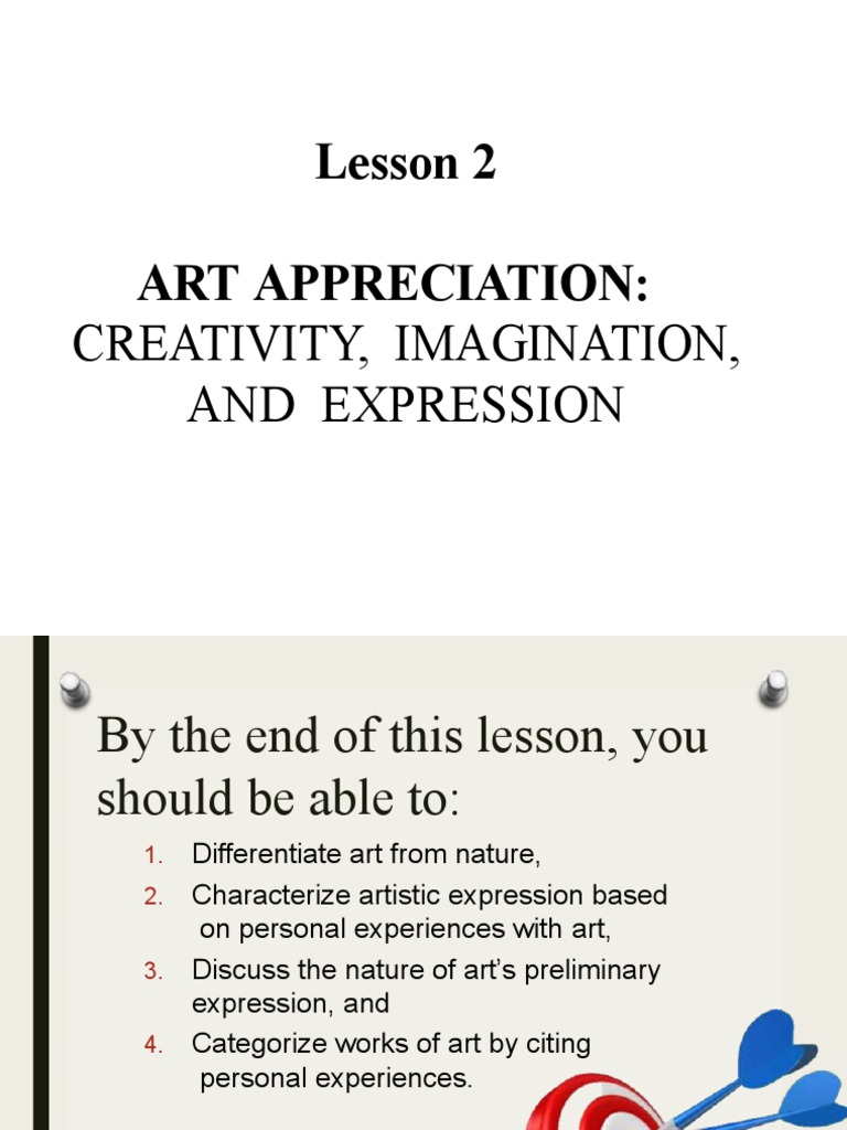 Lesson 2-Creativity Imagination and Expression | PDF | Computer ...