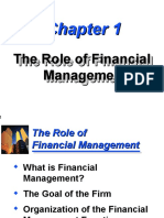 The Role of Financial Management The Role of Financial Management