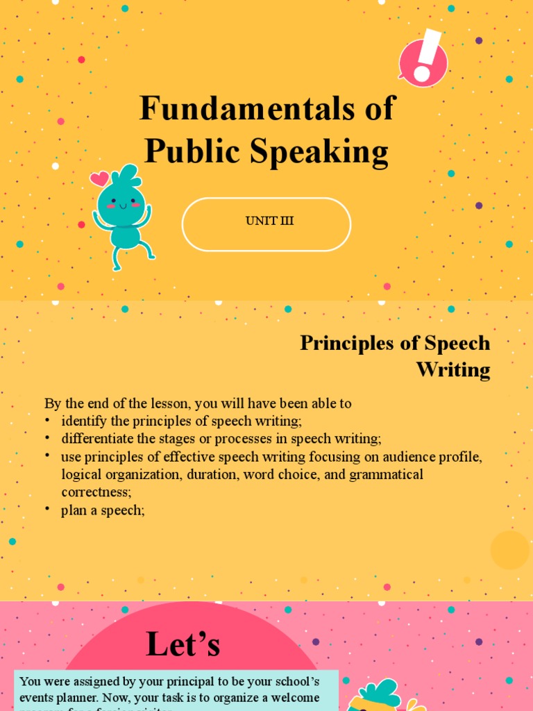 Fundamentals of Public Speaking | PDF | Question | Literacy