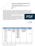 Identificación y Planeación de Los Contenidos Esenciales Del Currículo ...