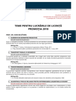 Teme Licenta Promotia 2018 - Update 2 - Mai Aici Sunt Si Teme Din Assembler PDF