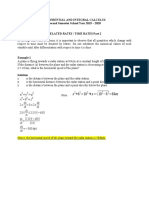 Differential and Integral Calculus Second Semester School Year 2019 - 2020