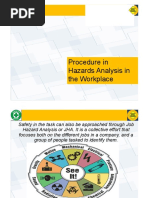 Procedures in Hazard Analysis in The Workplace