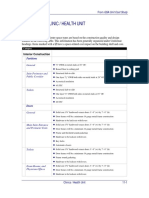 Space Type: Clinic / Health Unit: Construction Criteria