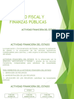 Derecho Fiscal Actividad Financiera Del Estado