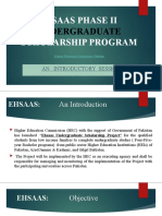 Ehsaas Phase Ii Scholarship Program: Undergraduate