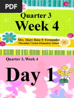 QUARTER 3, WEEK 4 ENGLISH Inkay - Peralta