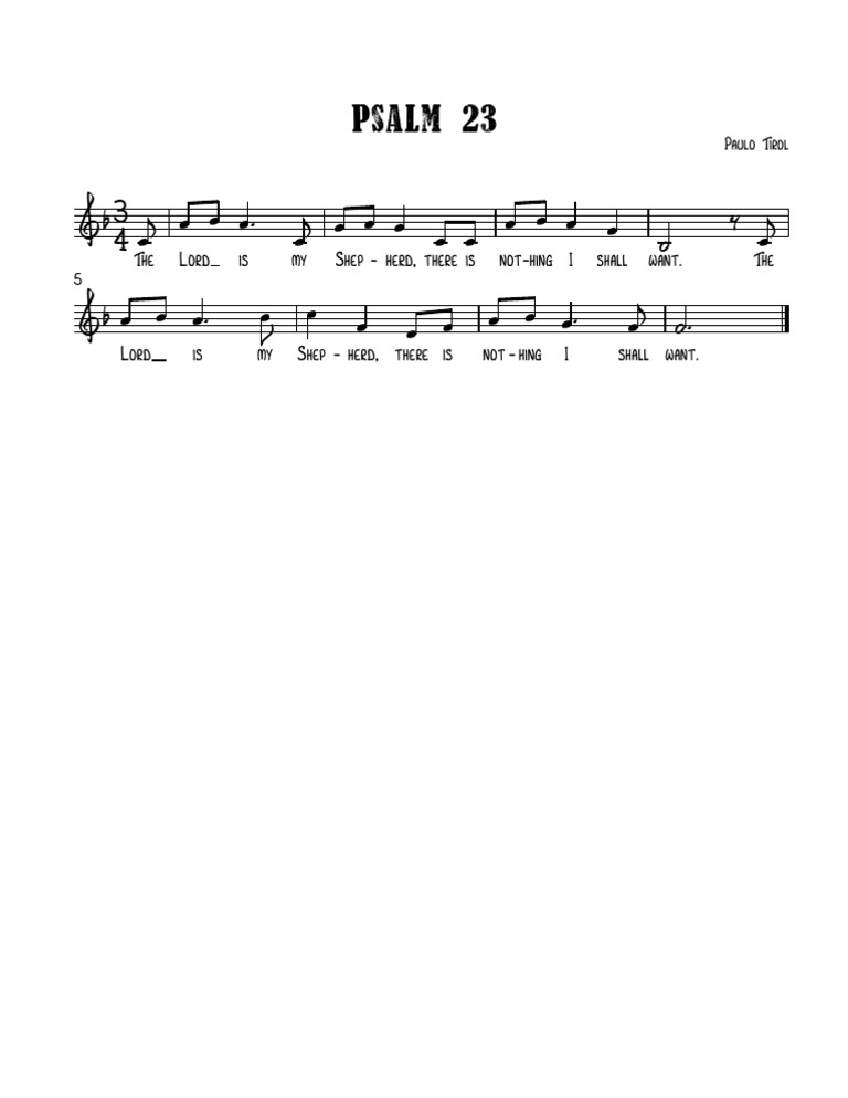 Psalm 23 | PDF