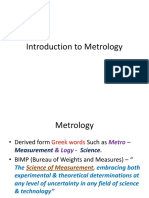 Introduction to Metrology Fundamentals