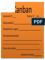 Tarjeta Kanban