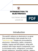 Introduction To Electronics: Electronic Devices Lesson 0.0