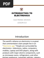 Introduction To Electronics: Electronic Devices Lesson 0.0