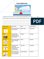 Year 8 Midterm Test Written PDF