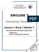 ENGLISH 7 - Q1 - Mod7