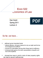 Econ 522 Economics of Law: Dan Quint Spring 2011