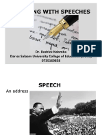 Working With Speeches
