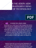 Communication Aids and Strategies Using Tools of Technology