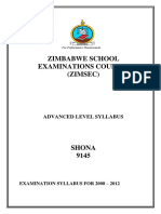 Zimbabwe School Examinations Council PDF
