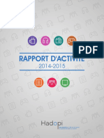 Rapport D'activité 2015 - Hadopi PDF