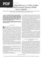 A Monolithic High-Efficiency 2.4-Ghz 20-Dbm Sige Bicmos Envelope-Tracking Ofdm Power Amplifier