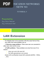 Communication Networks NETW 501: Presented by