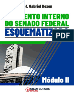 Senado Material Esquematizado de Regimento Interno Modulo II Prof Gabriel Dezen PDF