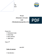 Structure and Mechanical Properties of Wood