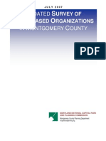 July 2007 Updated Survey of Faith-Based Organizations in Montgomery