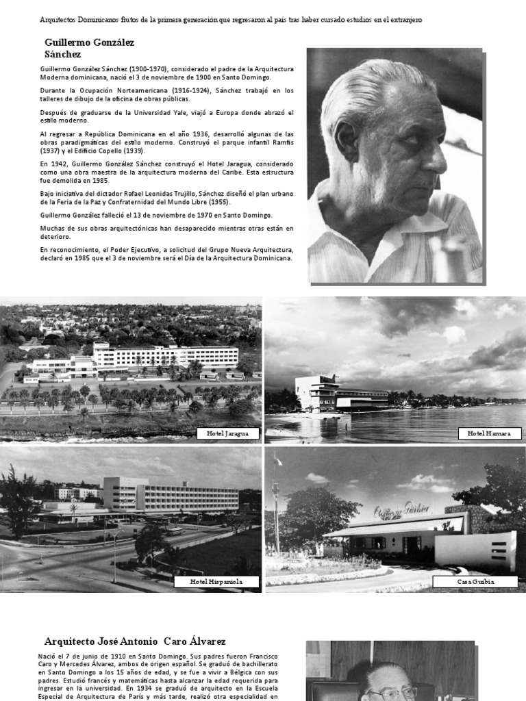 2 - Arquitectos Dominicanos Frutos de La Primera Generación | PDF |  República Dominicana | Educación avanzada