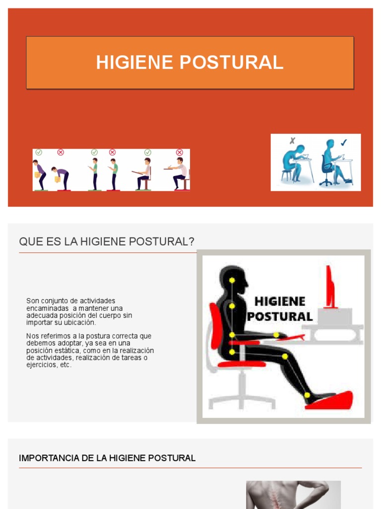 Importancia de la Higiene Postural | PDF | Dolor lumbar | Sistema ...