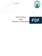 Excercises 3 - Solutions PDF