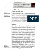 Fingerprinting in Determining The Adultration of Food: Tehmeena Ahad and Jasia Nissar