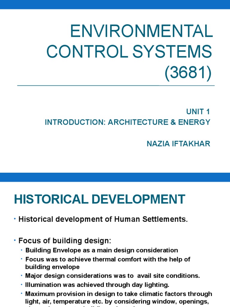 Environmental Control Systems in Architecture | PDF | Solar Energy | Wall