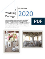 Wedding All Inclusive Menu 2020 Lakehouse PDF