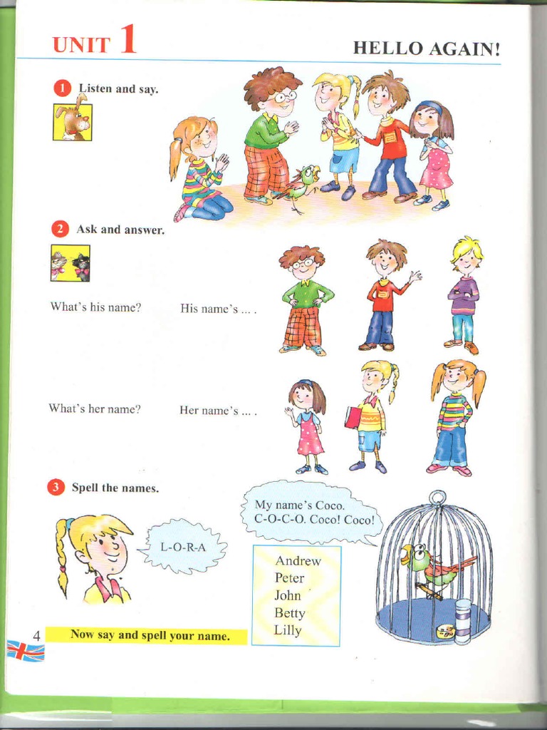 HELLO Student's Book UNIT 1 | PDF