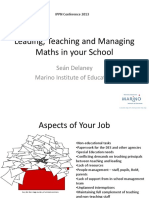 Leading Teaching and Managing Maths in Your School Enacted