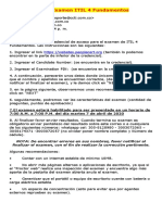 0 Instrucciones - Examen ITIL 4 Fundamentos