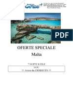 Oferte Speciale Malta: 7 Nopti/ 8 Zile NOU !!! Avion Din DEBRECEN !!!