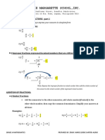 Lesson 2 Operation On Fractions (Addition and Subtraction) PDF