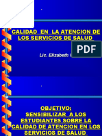 Calidad de Atencion en Los Servicios de Salud