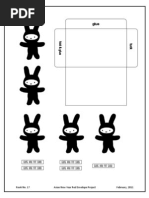 Asian New Year Red Envelope Bunny Craft