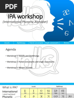 Talks - IPA Workshop