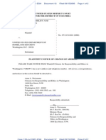 CREW v. Department of Homeland Security (PR Firms) : 3/15/2006 - Notice of Change of Address