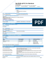 Acetate Buffer PH 6.0, For Aluminum: Safety Data Sheet