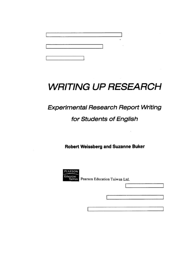 writing up research robert weissberg suzanne buker pdf